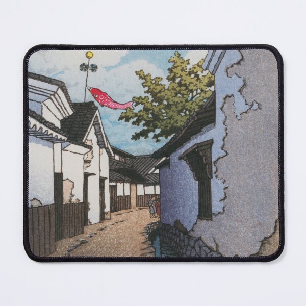 Item preview,  Kawase Hasui  Koinobori Carp Banner in Toyohama, Kagawa Prefecture, 1948 designed and sold by TeeARTHY.