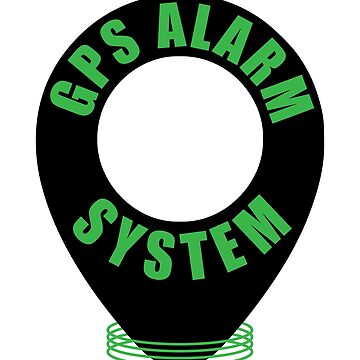 Ubicación del sistema de alarma GPS | Pegatina