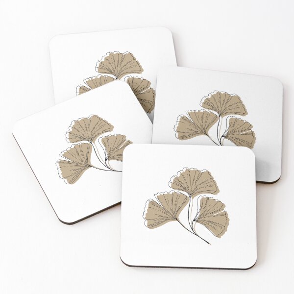 Item preview, Gold Ginkgo Line Art Digital Print | Minimal Nature Printable Downloads | Ink Pressed Leaf Poster and Cards | Pens and Pixels designed and sold by Pens and Pixels.