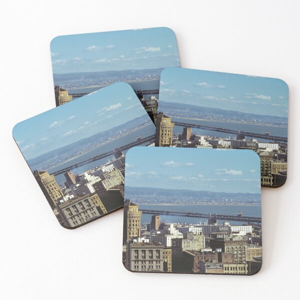 Item preview, 1940s - San Francisco Skyline with the Oakland Bay Bridge in the Rear, California designed and sold by thatwaslife.