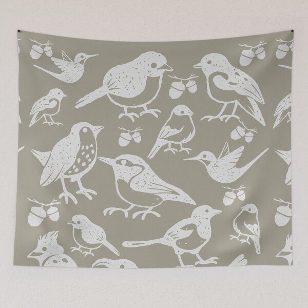 Item preview, Winter Bird Pattern designed and sold by BronikowskiART.