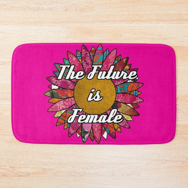 Item preview, The Future is Female Retro Fabric Collage  designed and sold by artbyomega.