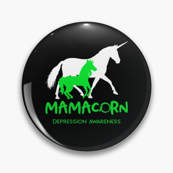 Item preview, Depression Awareness Mama Unicorn Mamacorn Support Depression Warrior  designed and sold by RunningShop.