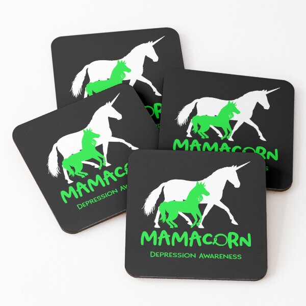 Item preview, Depression Awareness Mama Unicorn Mamacorn Support Depression Warrior  designed and sold by RunningShop.