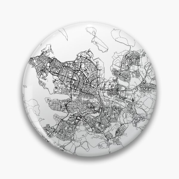 Artikelvorschau, Weiße Karte von Reykjavik entworfen und verkauft von multiplicitymap.