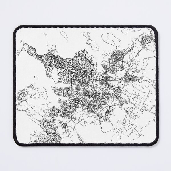 Item preview, Reykjavik White Map designed and sold by multiplicitymap.