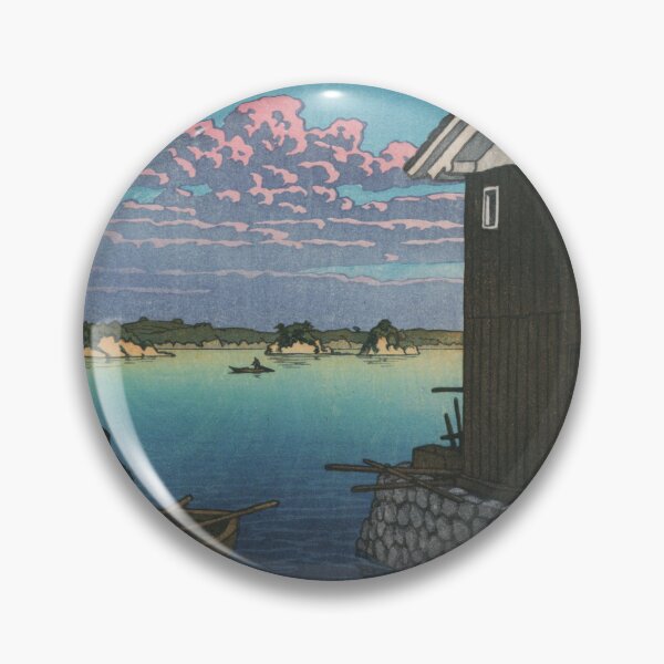 Item preview, Kawase Hasui  HIZEN YOBUKO MORNING (1948) designed and sold by TeeARTHY.
