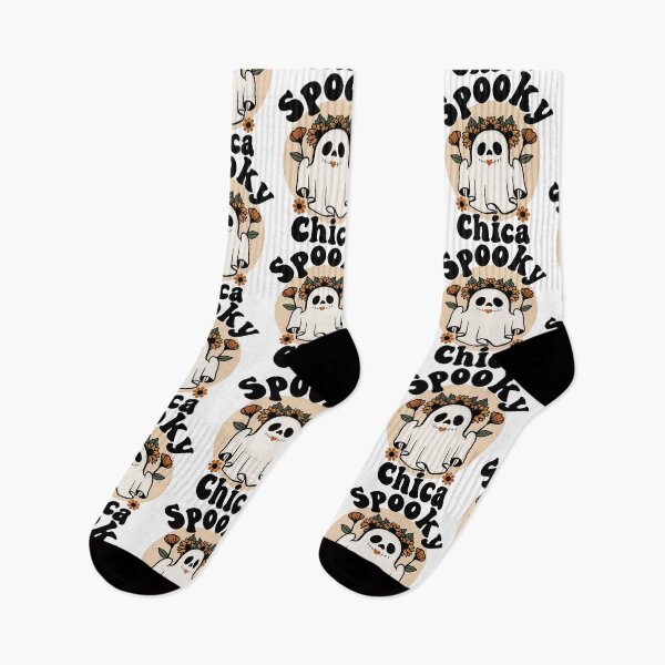 Item preview, Spooky Chica Cute and Funny Retro Ghost with Sunflowers Design designed and sold by PearlMoonGrapes.