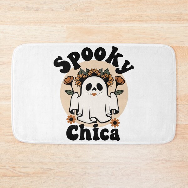 Item preview, Spooky Chica Cute and Funny Retro Ghost with Sunflowers Design designed and sold by PearlMoonGrapes.