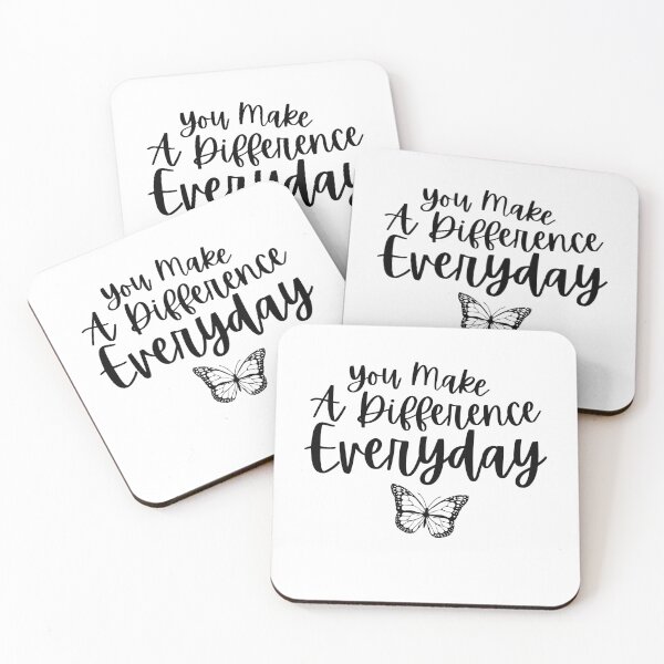 Item preview, You Make A Difference Everyday Motivation quotes designed and sold by MouDantArts.