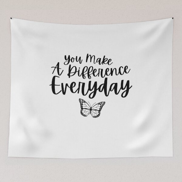 Item preview, You Make A Difference Everyday Motivation quotes designed and sold by MouDantArts.