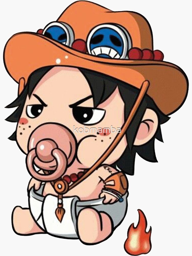 Ace One Piece Logo Sticker for Sale by kobmamba