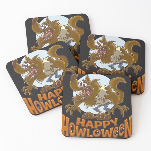 Item preview, Happy HOWL-o-ween Werewolf Moon designed and sold by Calipygian.