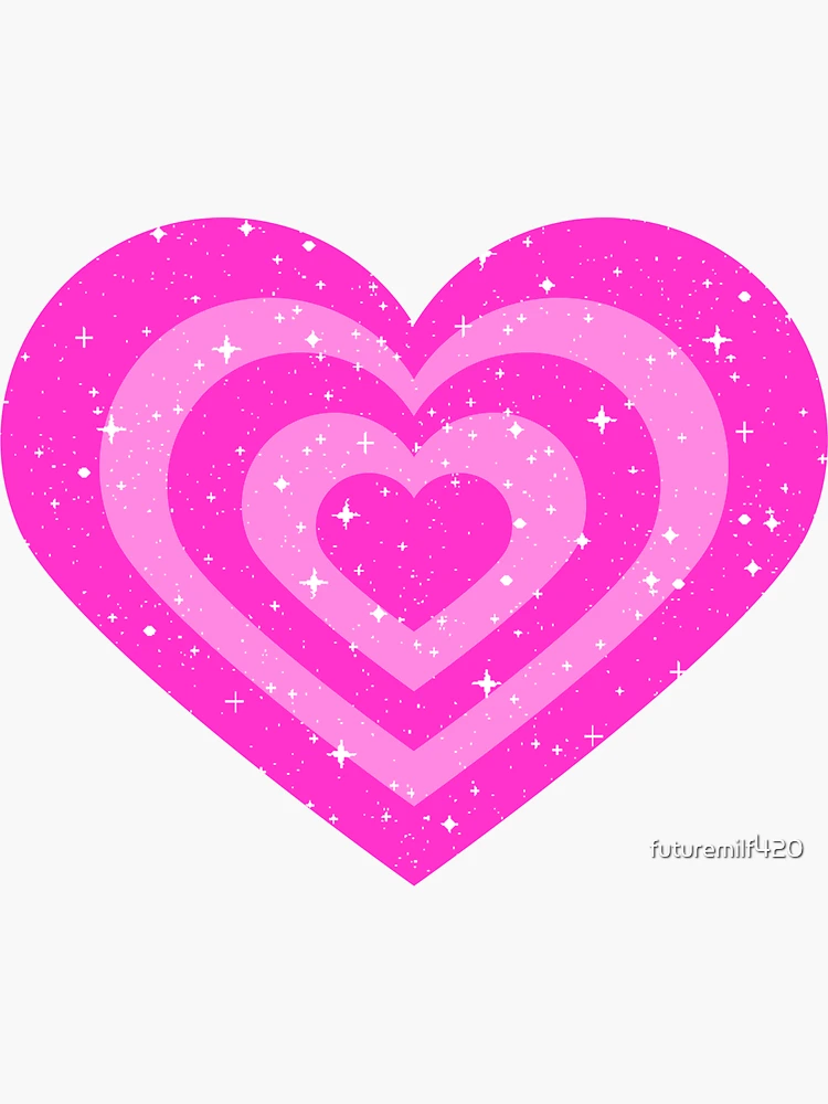 pink sparkle heart | Sticker