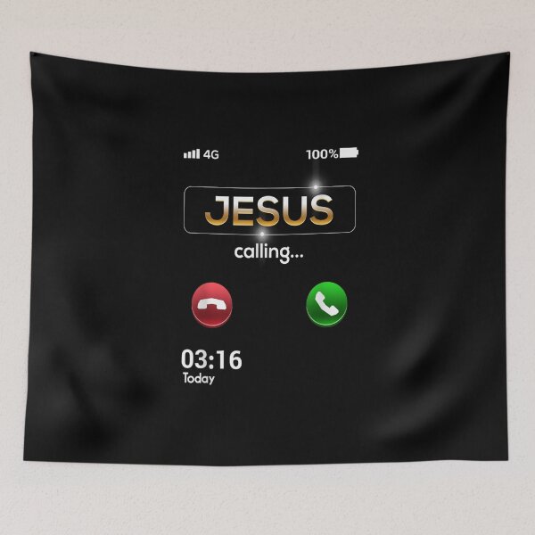 Item preview, Jesus Is Calling Funny Cell Phone Call Jesus Christian  designed and sold by EdwardBurns7.