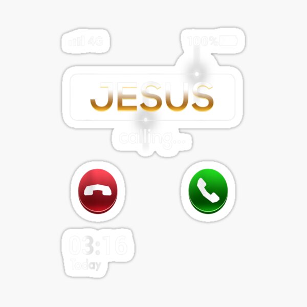 Item preview, Jesus Is Calling Funny Cell Phone Call Jesus Christian  designed and sold by EdwardBurns7.