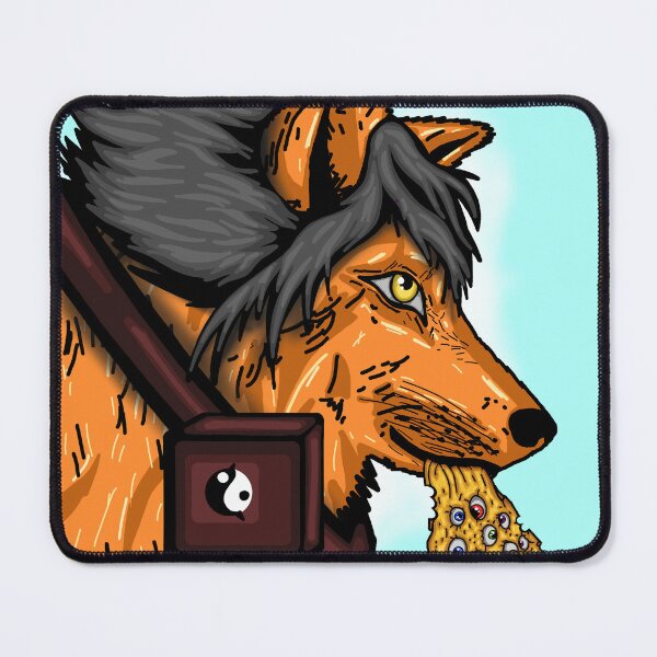Artikelvorschau, Orange Wolf - Pizza mit Kulleraugen entworfen und verkauft von Twaingrant.