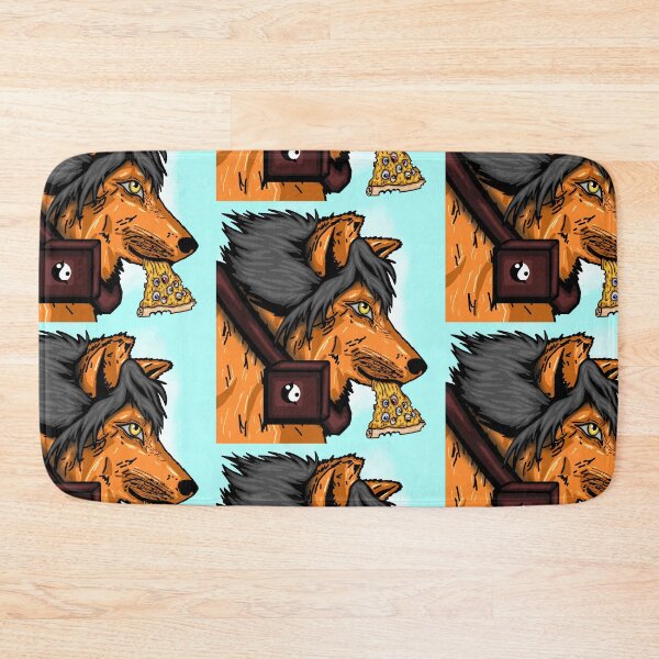 Artikelvorschau, Orange Wolf - Pizza mit Kulleraugen entworfen und verkauft von Twaingrant.