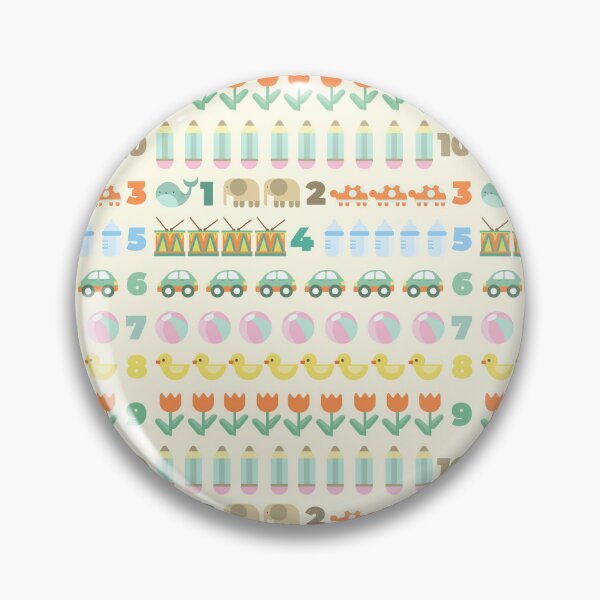 Item preview, Toys and numbers pattern designed and sold by LaBelleMaison.