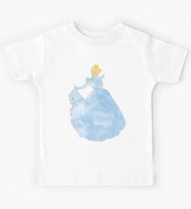 Princess blue watercolor Kids Tee