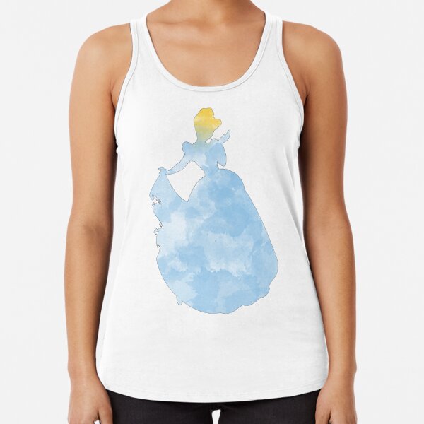 Disney Women's Beauty and The Beast Belle Silhouette Racerback Tank Top