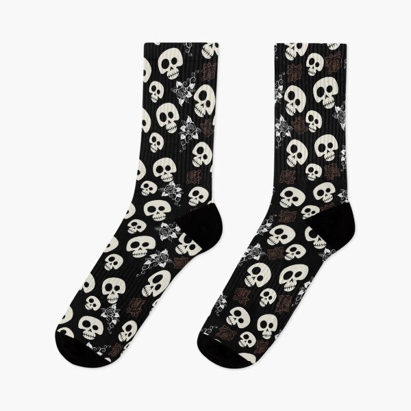 Item preview, Skulls And Thorny Roses Halloween Seamless Patterned designed and sold by Designs By YL.