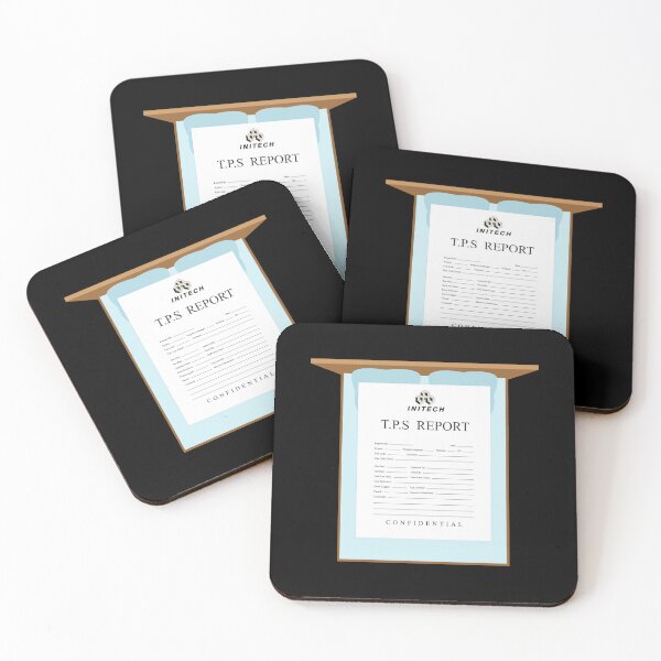 Item preview, TPS reports with a cover sheet, Office Space designed and sold by Sticker Up.