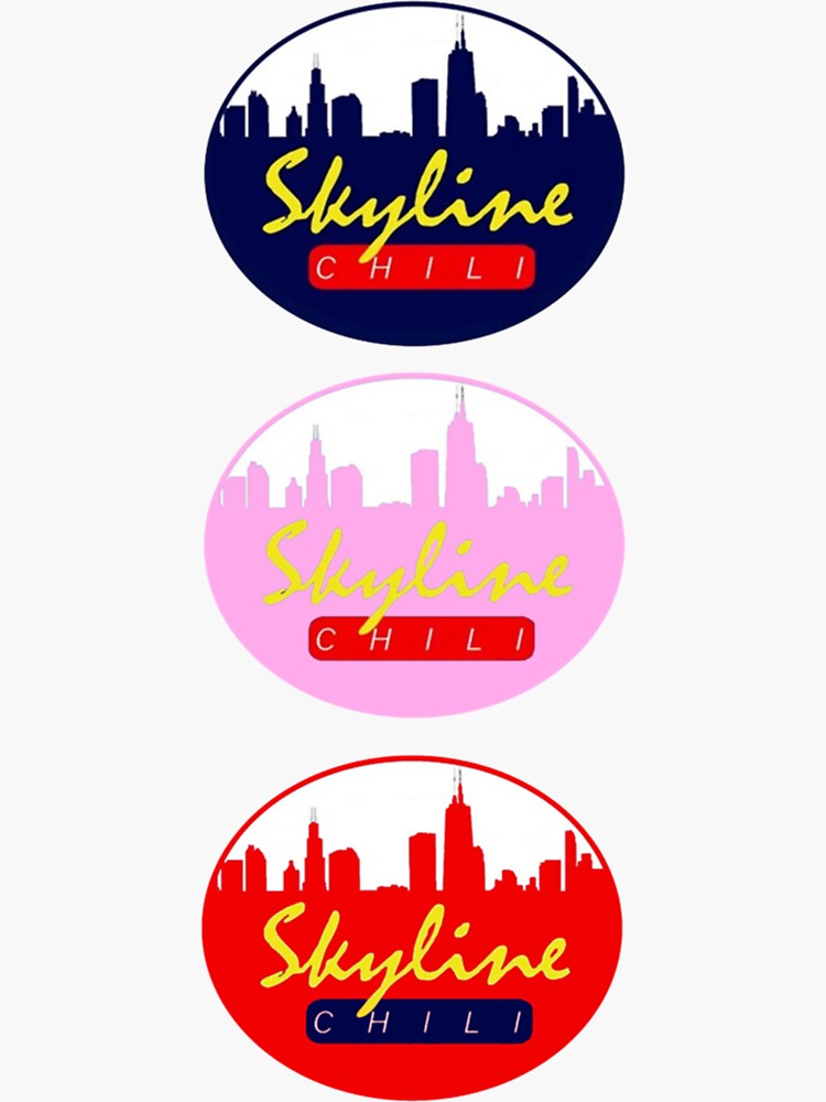 "Skyline Chili logo color " Sticker for Sale by chrissdesign Redbubble