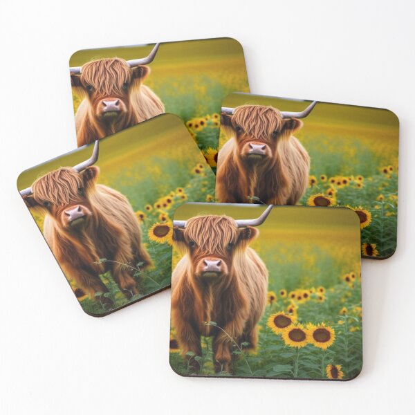Item preview, Highland Cow in the Sunflowers designed and sold by Ashley Gagnon.