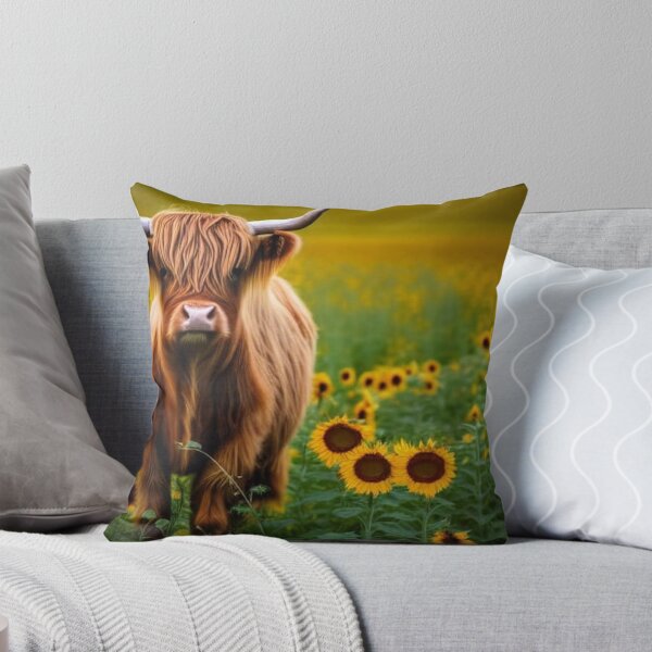 Item preview, Highland vaca en los girasoles designed and sold by Ashley Gagnon.