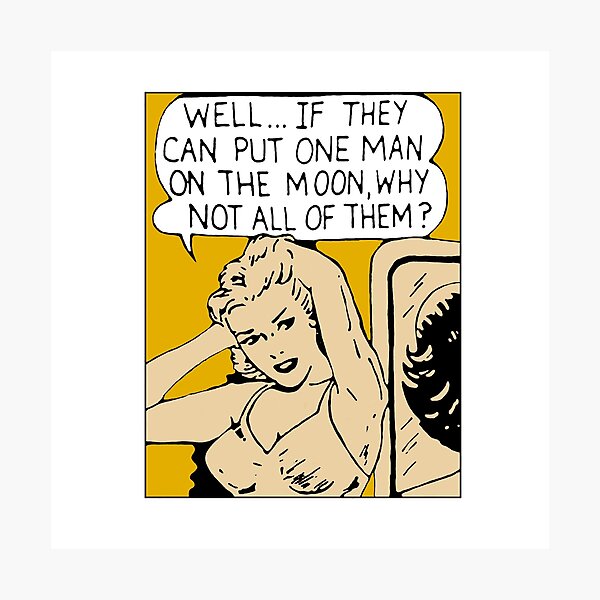 Comic Feminist Print Photographic Print