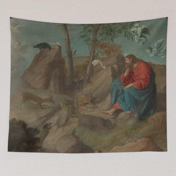 Item preview, Christ in the Wilderness designed and sold by IlluminatedPage.
