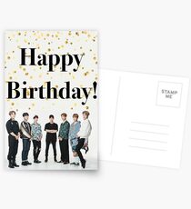 BTS Birthday Card Postcards