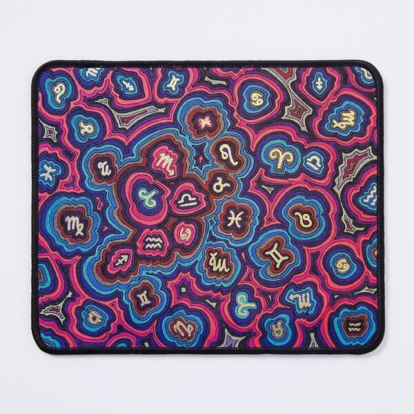 Item preview, Zen Doodle Astrology Pink Night designed and sold by Sarah Kurdila.