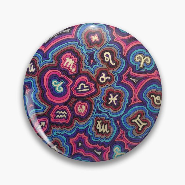 Item preview, Zen Doodle Astrology Pink Night designed and sold by Sarah Kurdila.