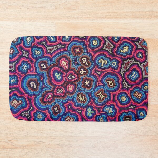 Item preview, Zen Doodle Astrology Pink Night designed and sold by Sarah Kurdila.