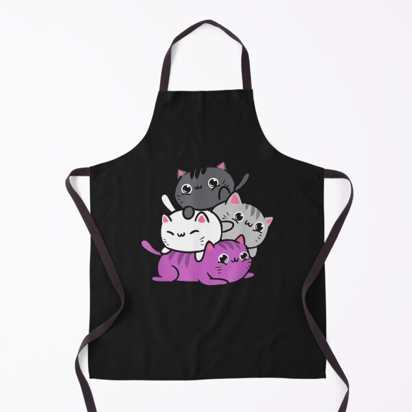 Aperçu de l'œuvre Kawaii Cat Pile Fierté asexuée créée et vendue par hangoxinhxan.