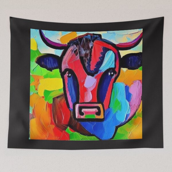 Item preview, Painterly Cow designed and sold by Ashley Gagnon.