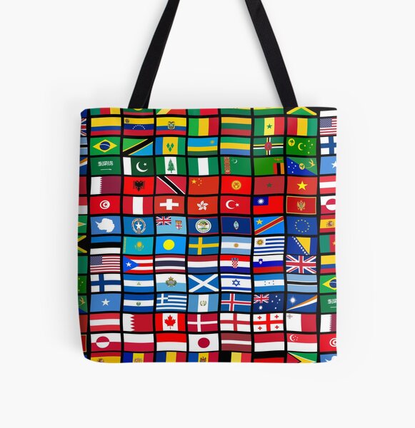 World Flags with Country Names Tote Bag for Sale by Dee Dee