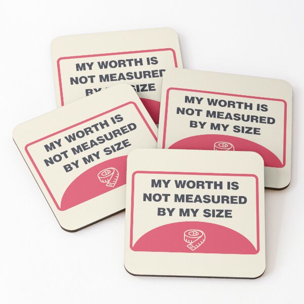 Item preview, My Worth Is Not Measured By My Size - Body Positivity designed and sold by Picket Club.