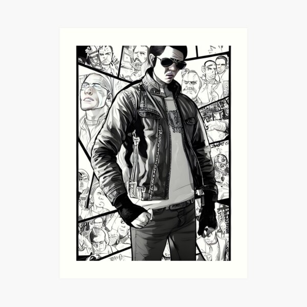 "Grand Theft Auto Gang Boss" Art Print for Sale by AfroMatic Redbubble
