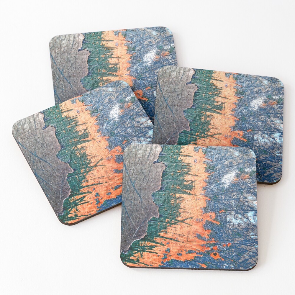 Layered Art Photography  Coasters (Set of 4)