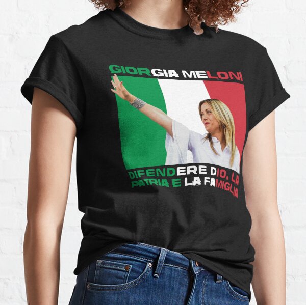 Giorgia Meloni - Defending God, Country & Family Political Classic T-Shirt