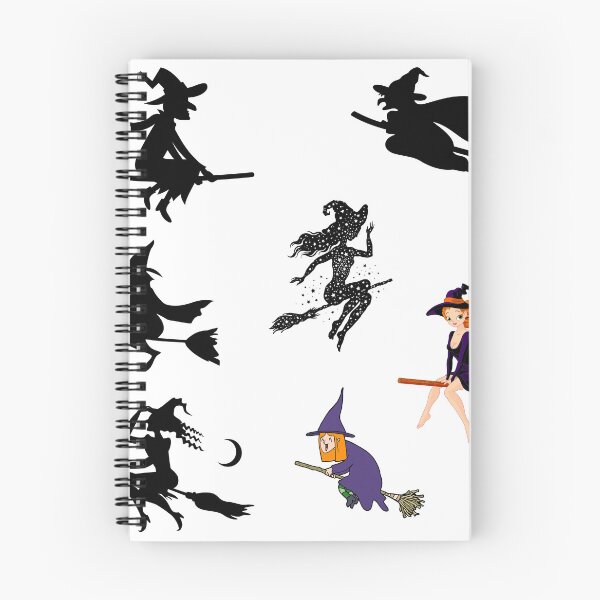 Item preview, Witch On A Broom Sticker Pack| Great Halloween Decorations for witch and broomstick lovers designed and sold by House-Of-Pinto.