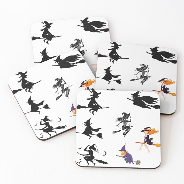 Item preview, Witch On A Broom Sticker Pack| Great Halloween Decorations for witch and broomstick lovers designed and sold by House-Of-Pinto.