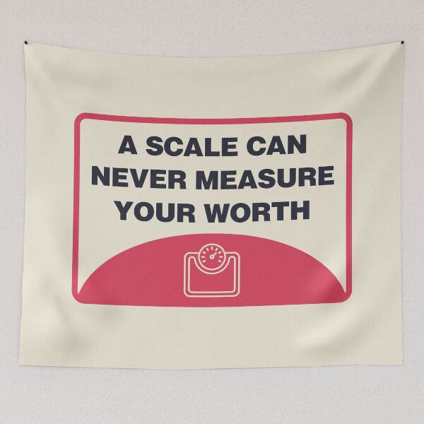 Item preview, A Scale Can Never Measure Your Worth - Body Positivity designed and sold by Picket Club.