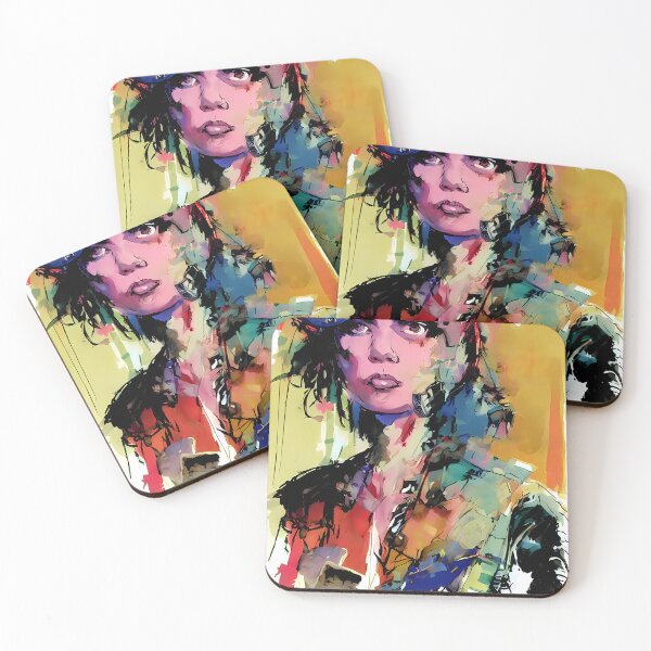 Item preview, An Abstract Oil Painting a Soldier Girl with a Haunting Sad Gaze designed and sold by Digital-Davinci.
