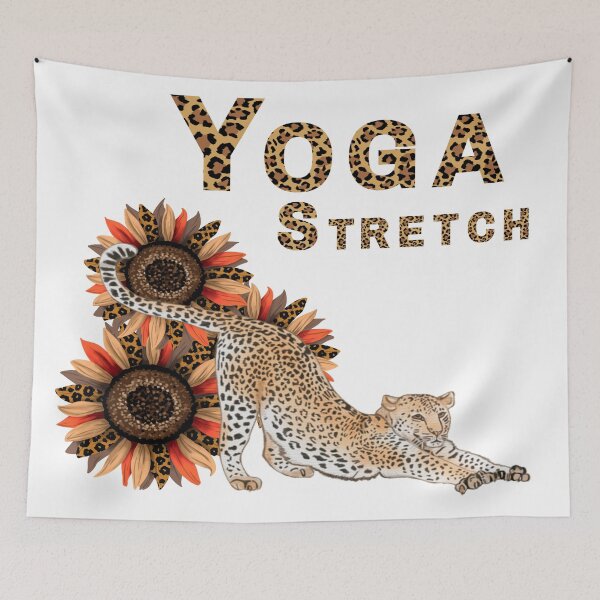 Item preview, Yoga Leopard Stretch designed and sold by Tracey  Bartlett.