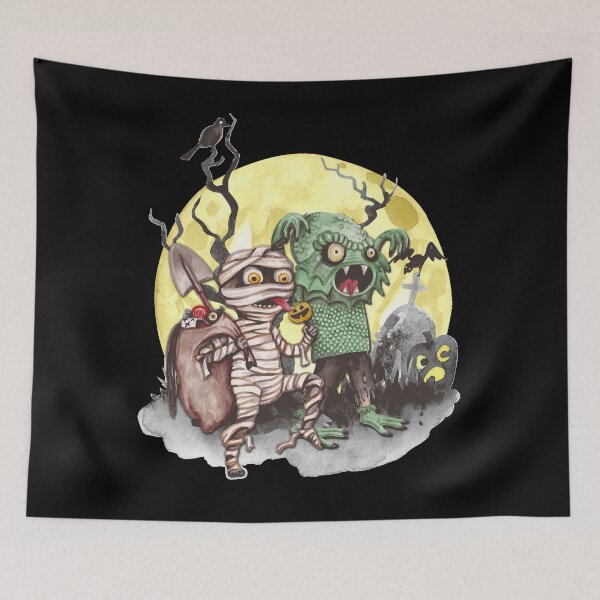 Item preview, Mummy-and-Fish-Boy-Halloween-Classic-T-Shirt designed and sold by CarolynLee45.