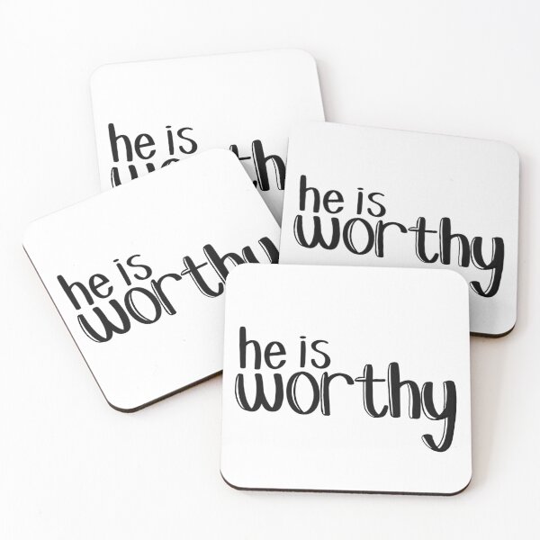 Item preview, He Is Worthy designed and sold by EmmaMargason.